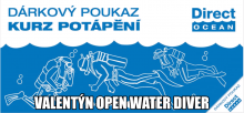 Dva kurzy potápění pro začátečníky (OWD) - valentýnský poukaz 