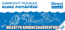 Dva kurzy potápění pro pokročilé (AAD) - valentýnský poukaz 